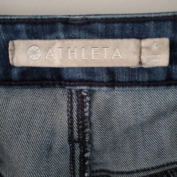 Athleta Sculptek Dark Wash Skinny Jeans Size 4
