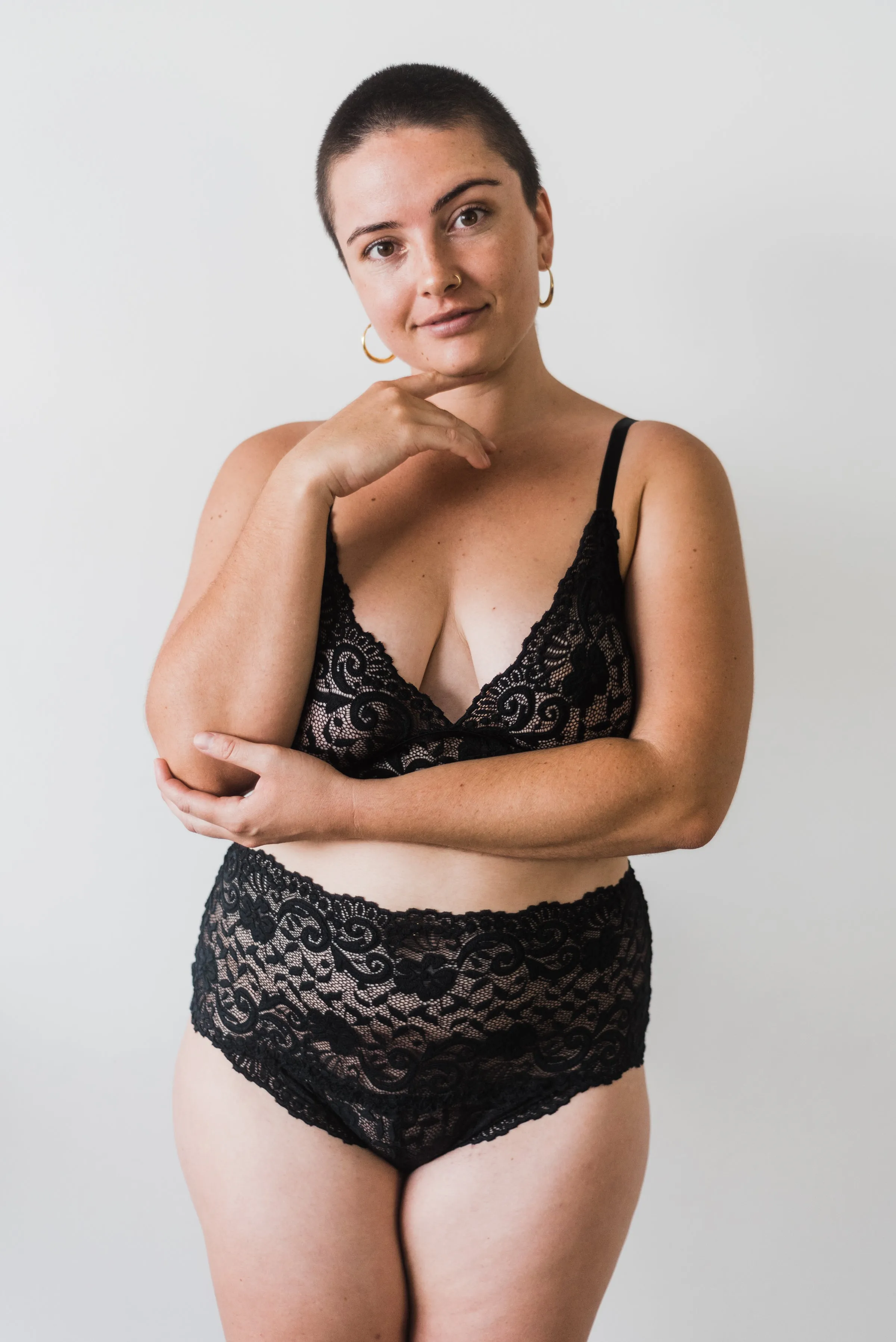 Ava Lingerie Set in Classic Black