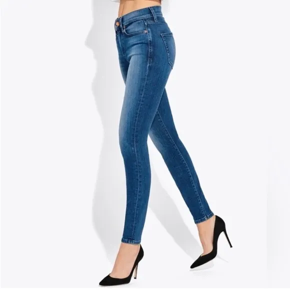 AYR The Chiller High Rise Skinny Jeans In Sunrise Dark Wash Size W 28 L 26 $225