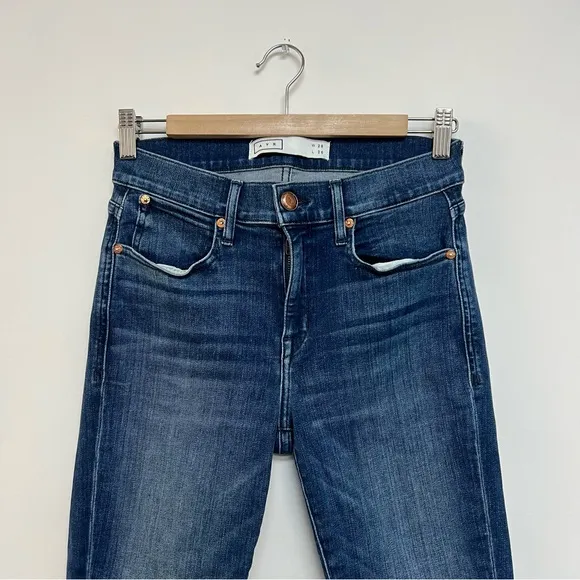 AYR The Chiller High Rise Skinny Jeans In Sunrise Dark Wash Size W 28 L 26 $225