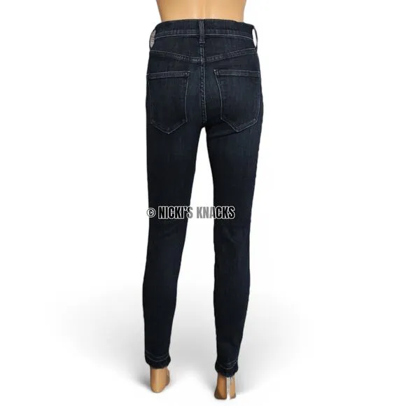 Ayr The Rise High Rise Skinny Jeans in Psychic City Dark Wash Size 24