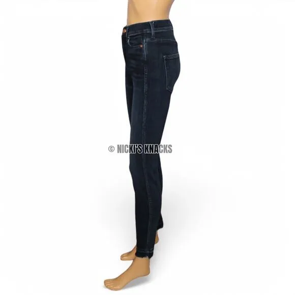 Ayr The Rise High Rise Skinny Jeans in Psychic City Dark Wash Size 24