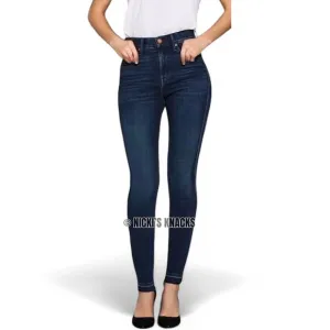 Ayr The Rise High Rise Skinny Jeans in Psychic City Dark Wash Size 24