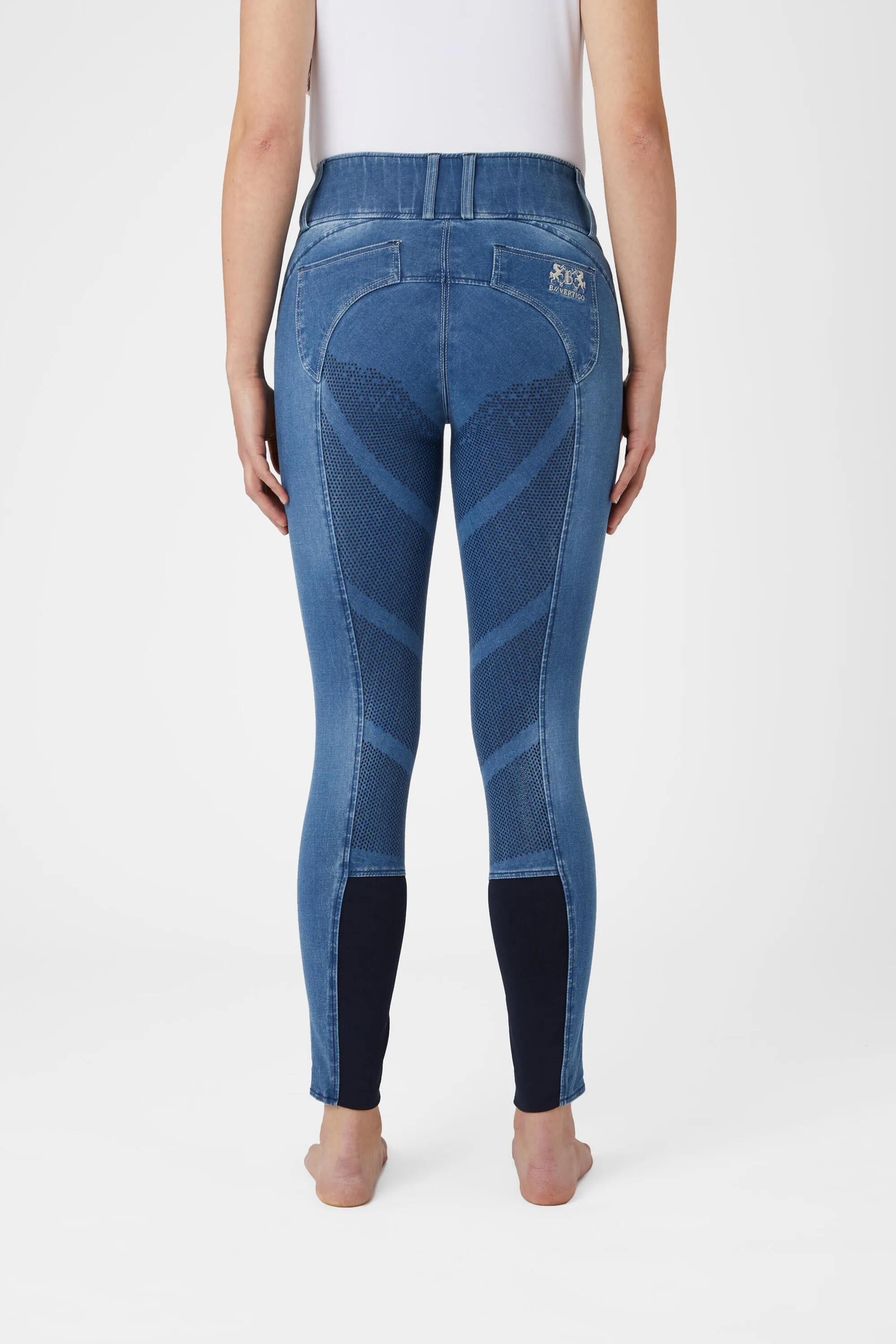 B Vertigo Dianne Denim Ladies Breeches Light Denim Blue