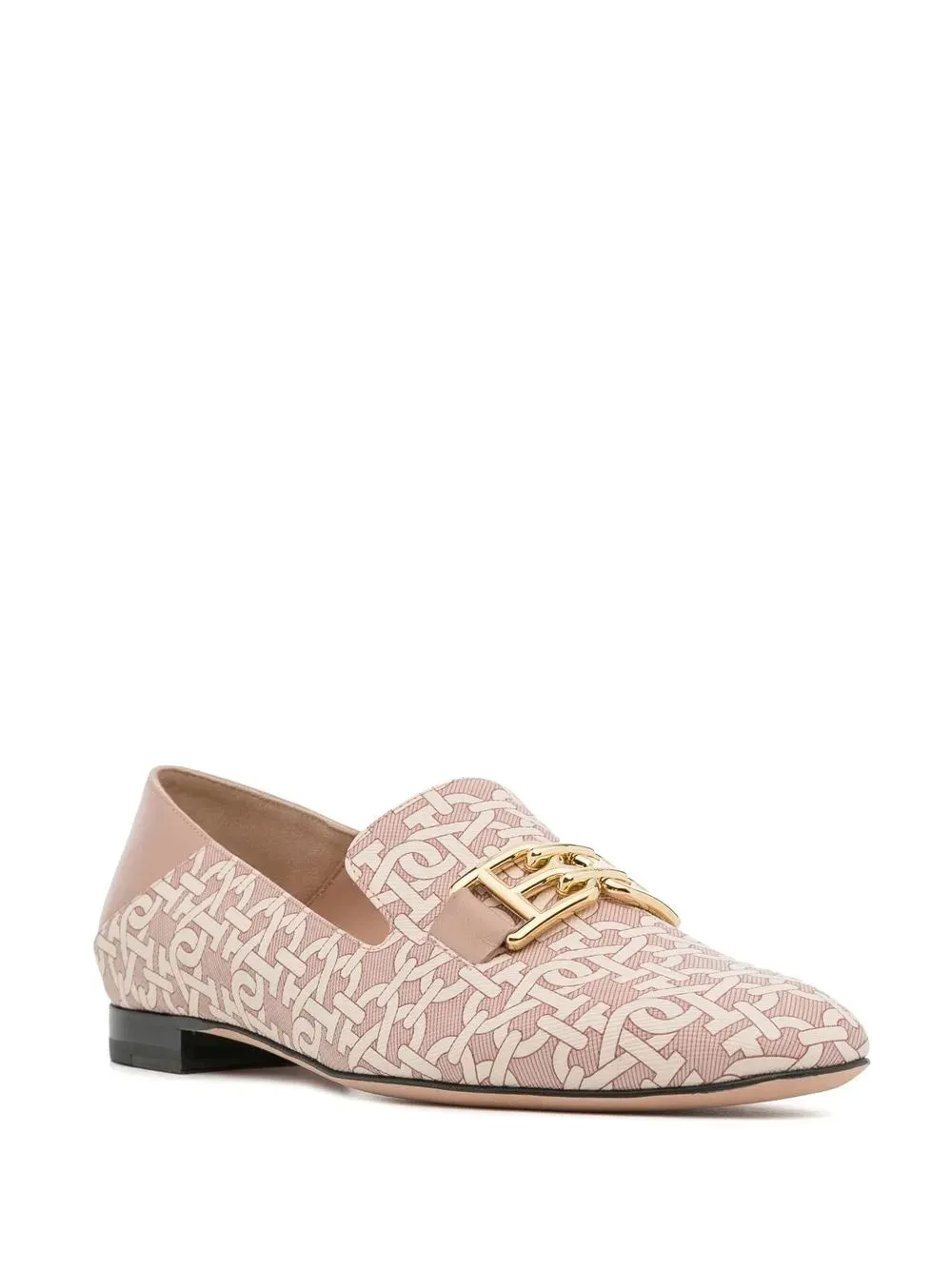 Bally logo-print leather loafers
