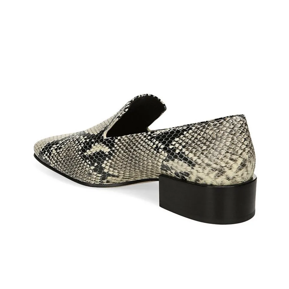 Baudelaire Embossed-Leather Loafers Brown
