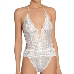 BBL097 Bridal Lace Teddy | Ivory