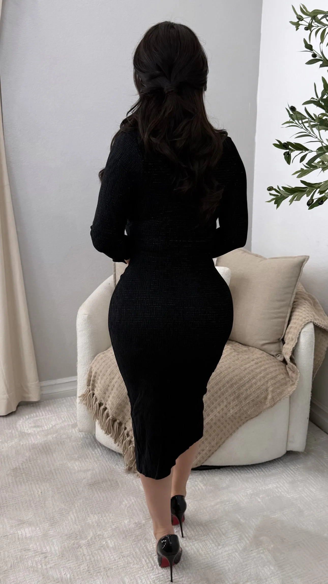 BE MINE BLACK DRESS