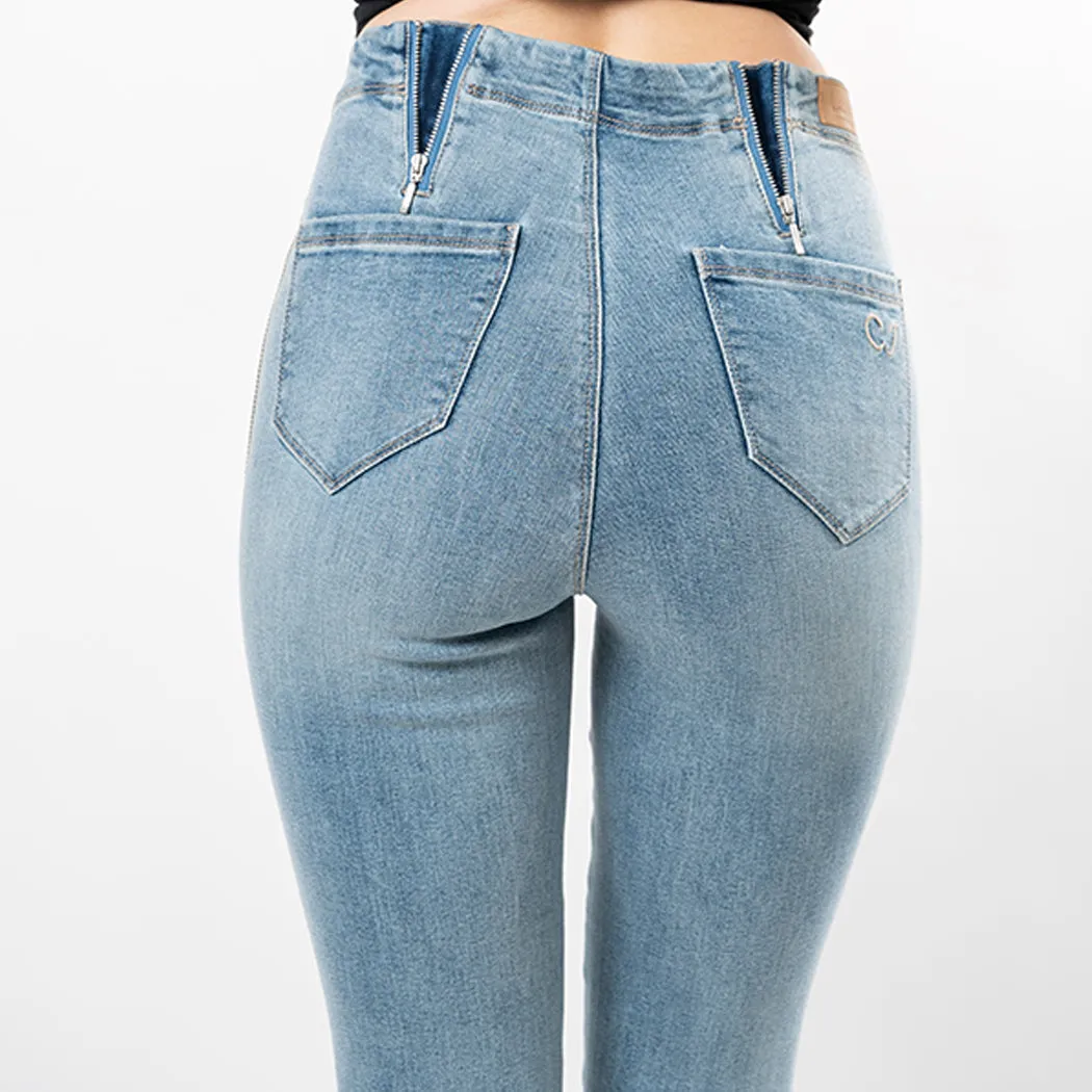 Beaded Snake Trim Side Insert Capris