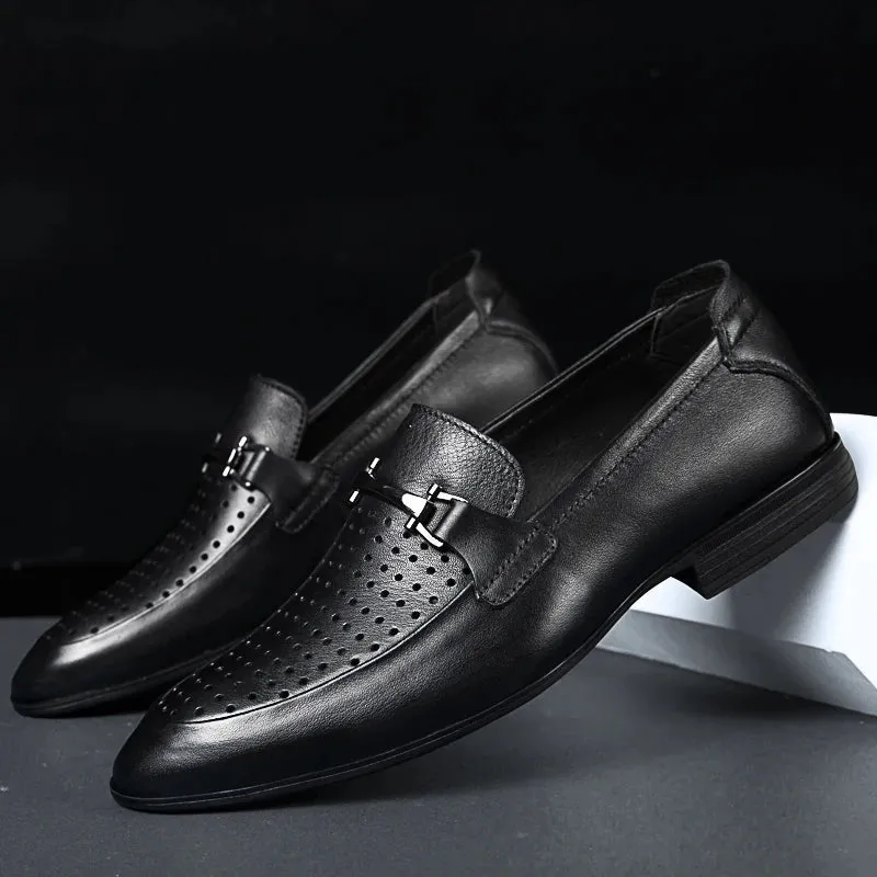 BellaVita Italienische Luxus Echtleder-Loafer