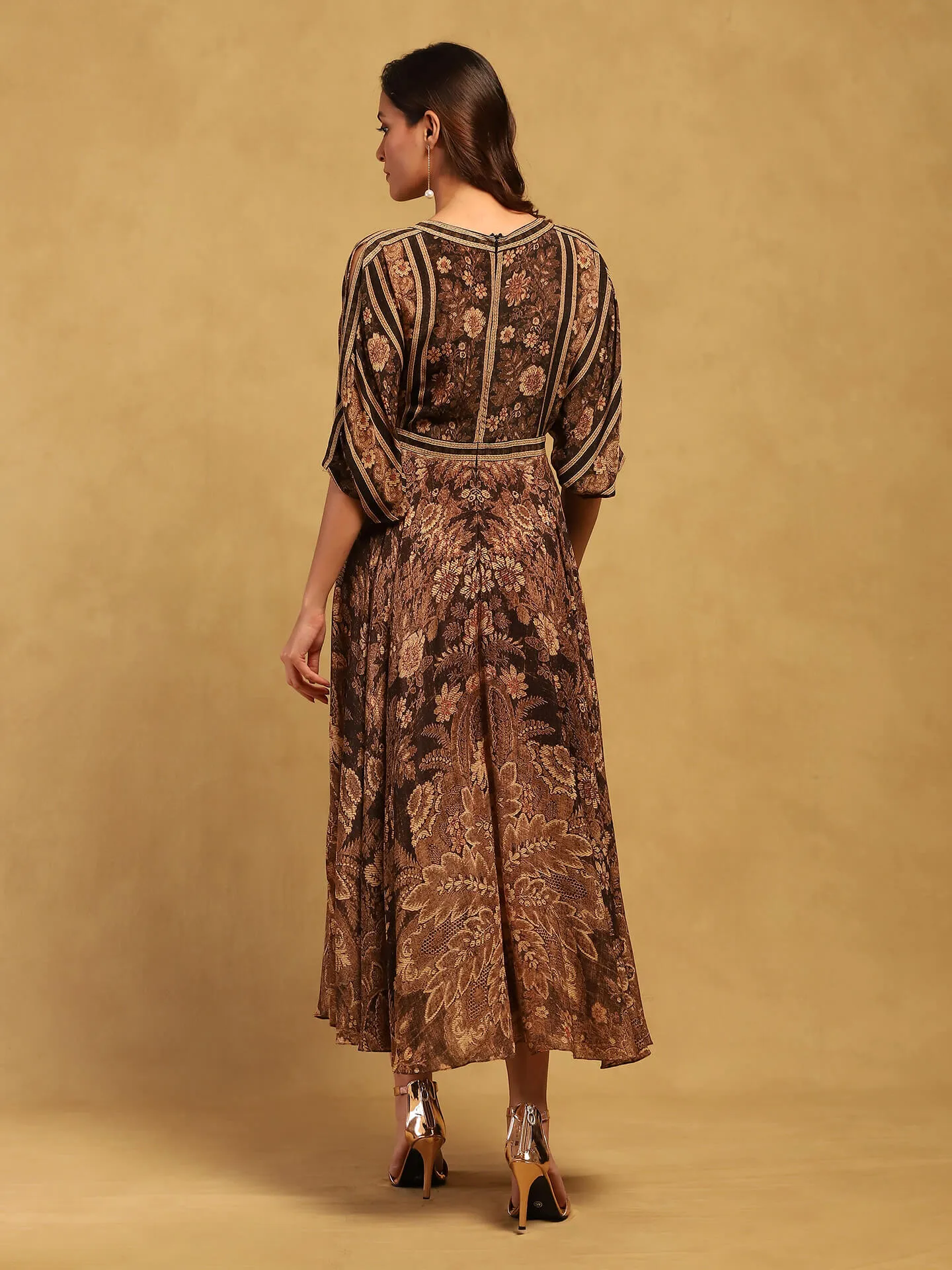 Black arohi maxi dress