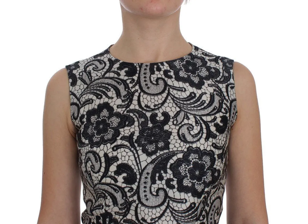 Black Floral Silk Empire Maxi Long Dress