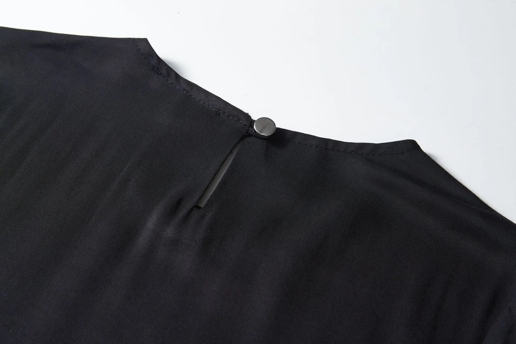 Black Long Sleeve Midi Dress