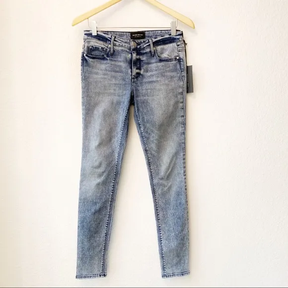 Black Orchid Jude Mid Rise Skinny Jeans Acid Wash