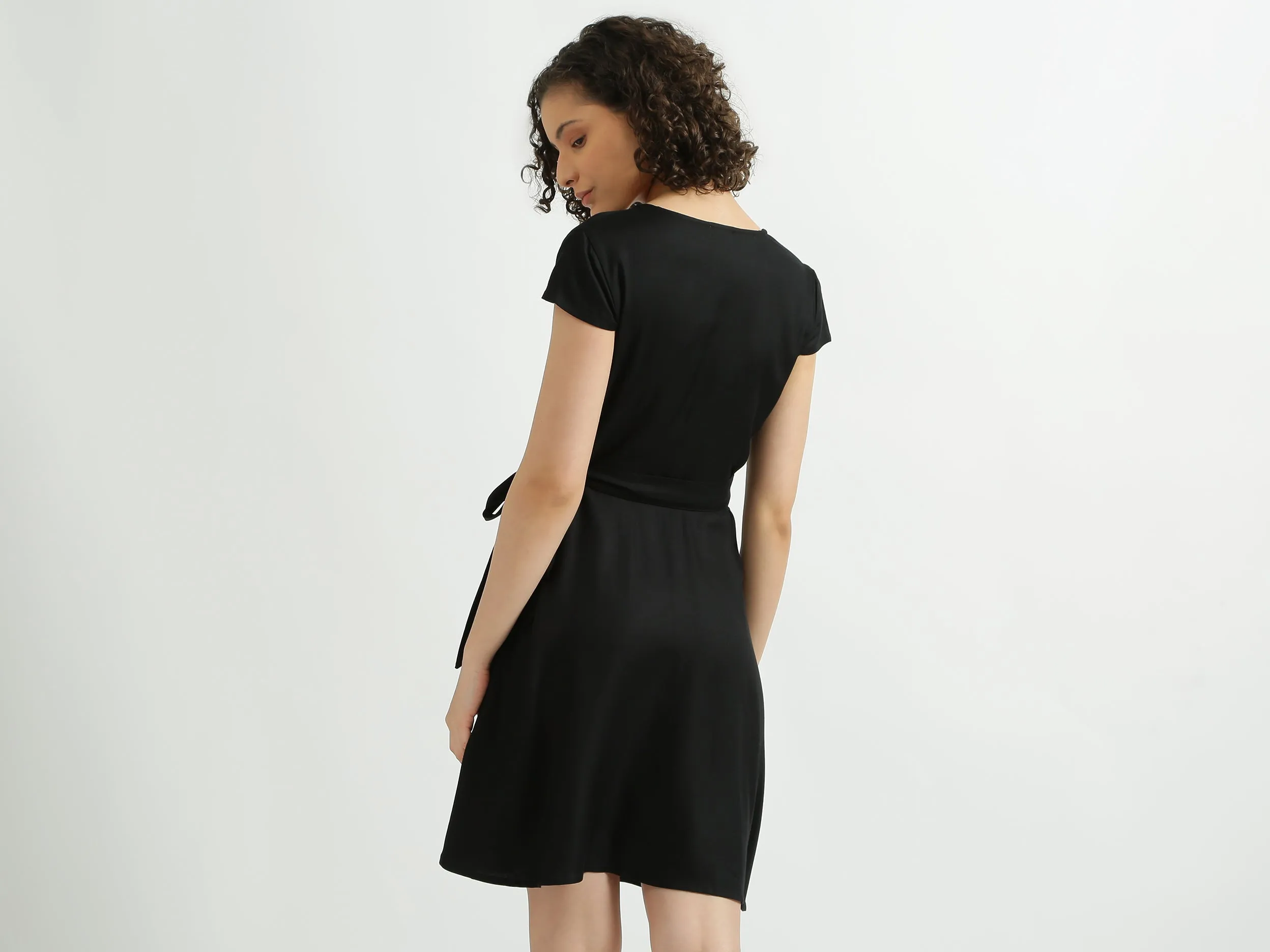 Black Wrap Dress