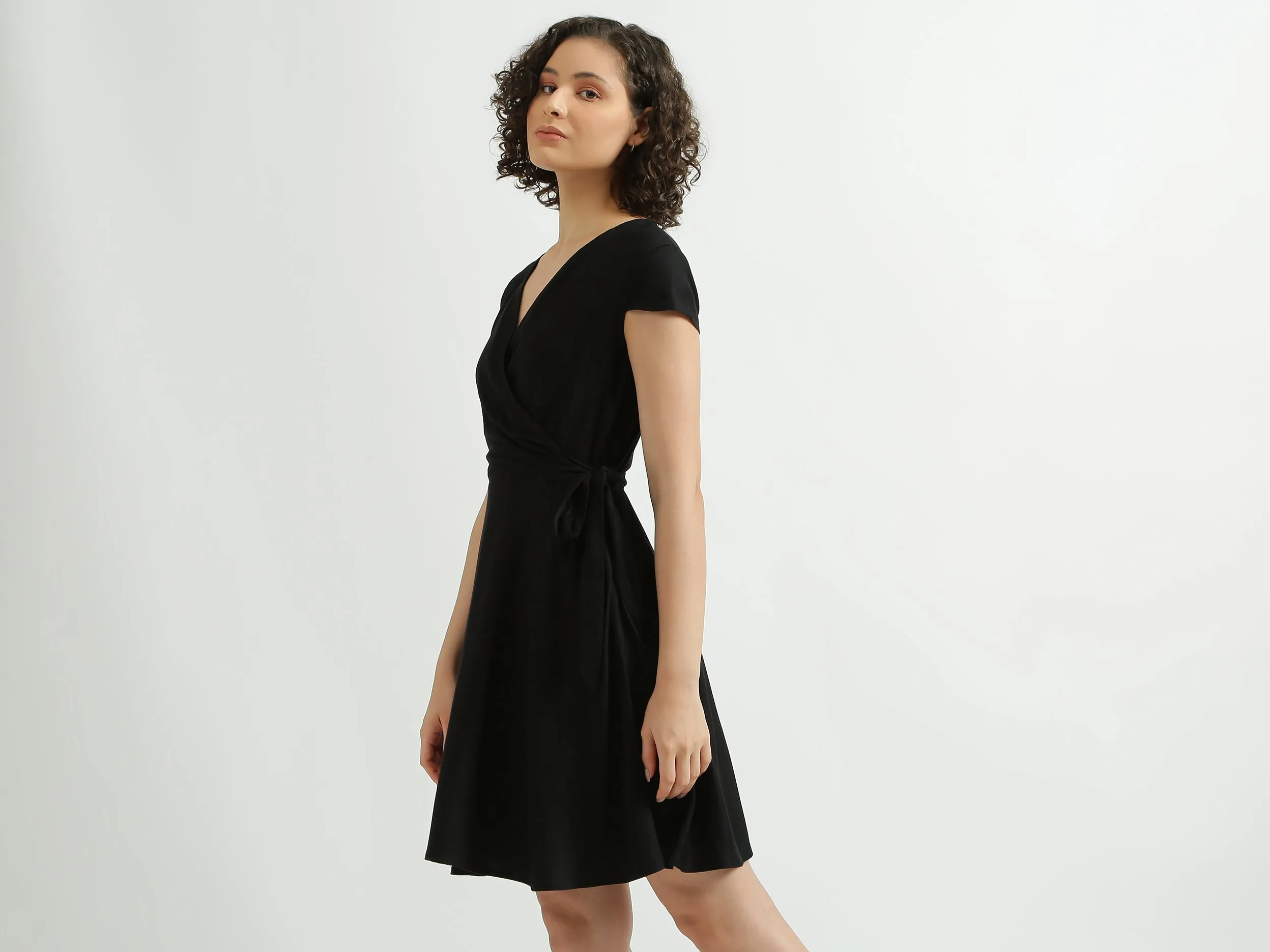 Black Wrap Dress