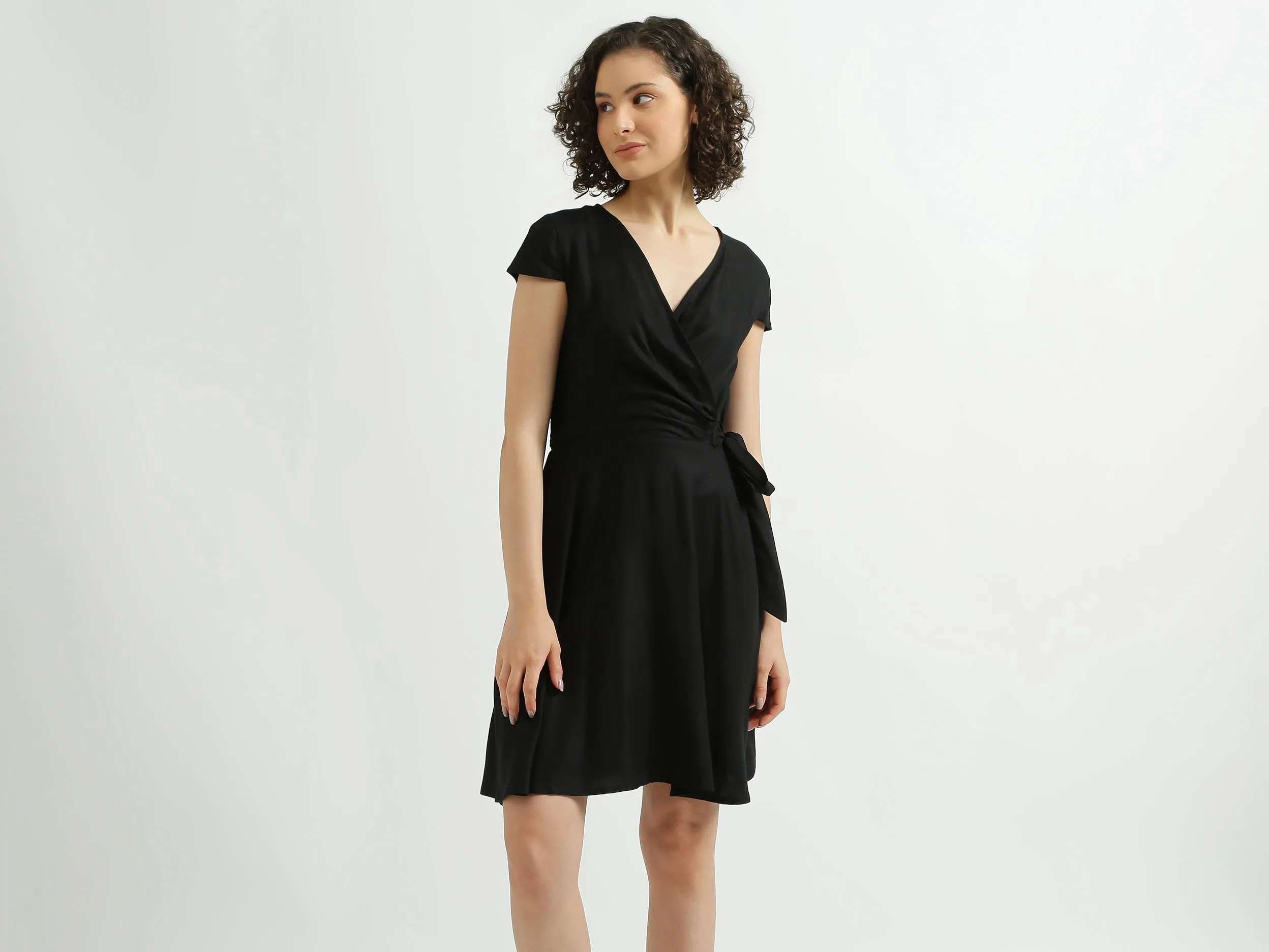 Black Wrap Dress