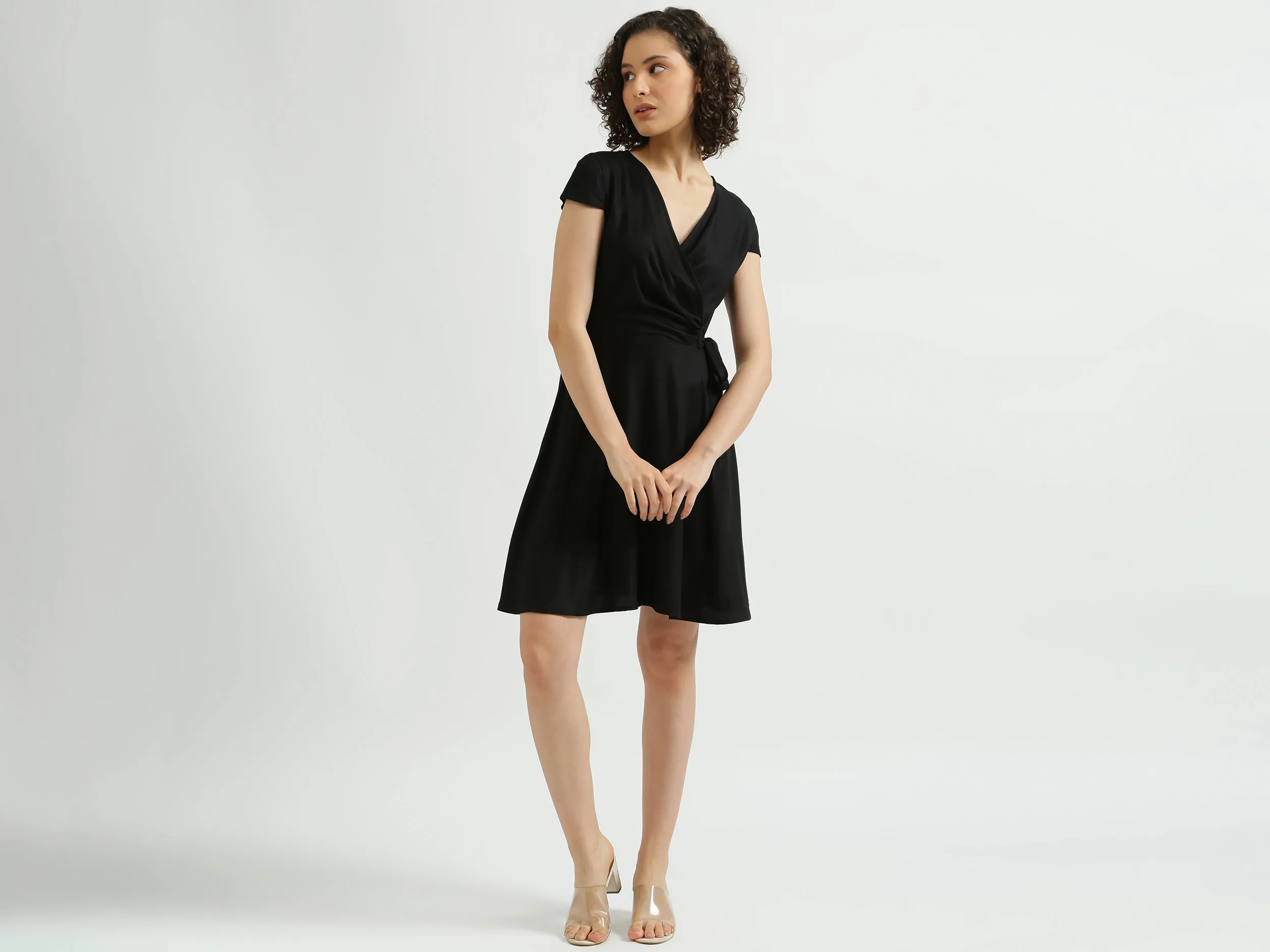 Black Wrap Dress