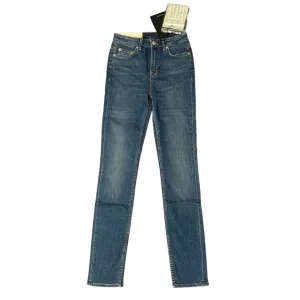 BLK DNM Womens Bridge Blue High Rise Jeans
