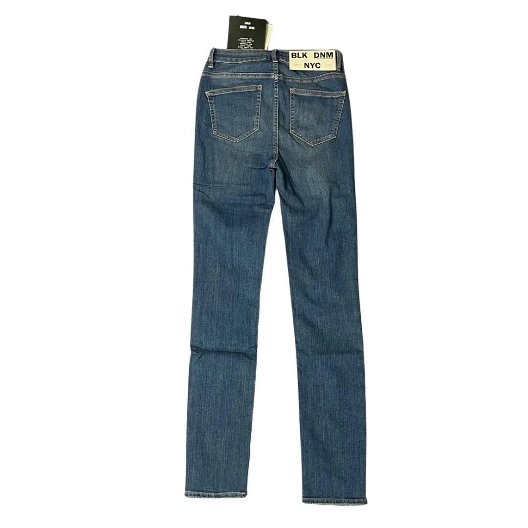 BLK DNM Womens Bridge Blue High Rise Jeans