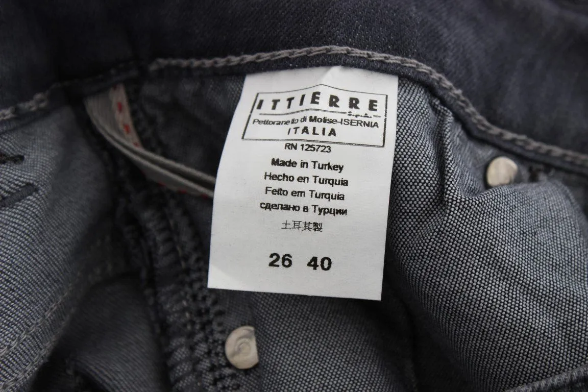 Blue Cotton Stretch Slim Fit Jeans