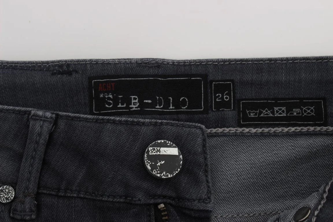 Blue Cotton Stretch Slim Fit Jeans