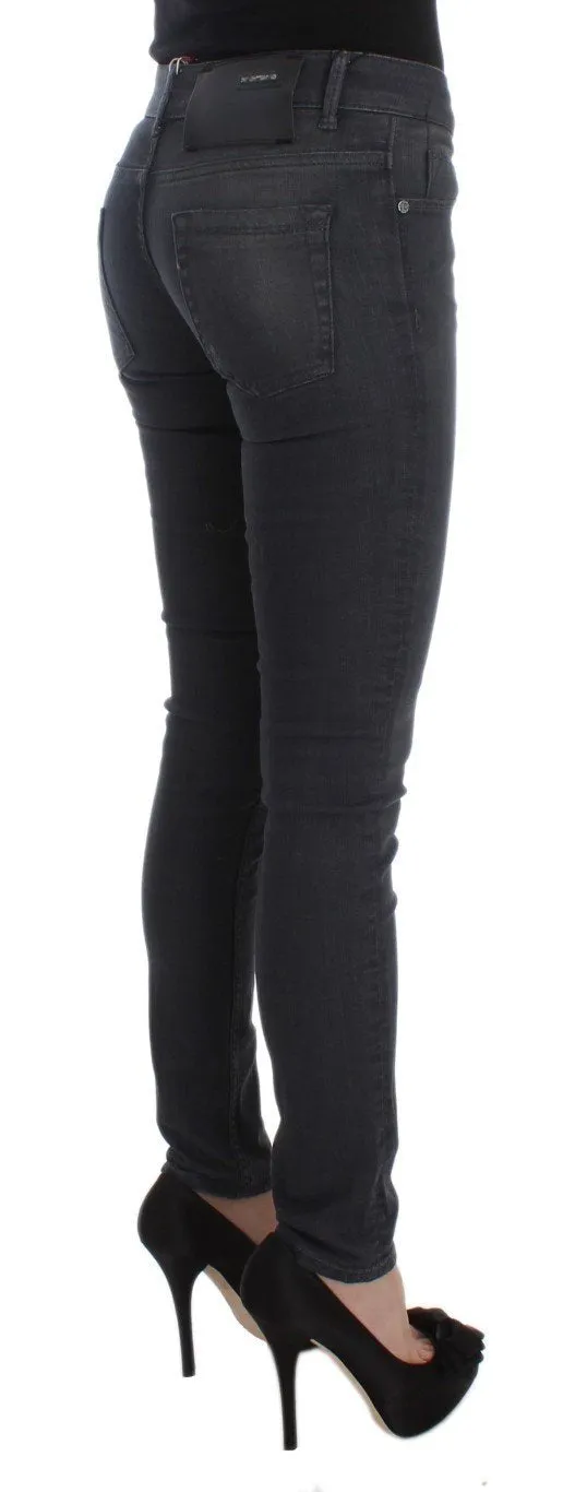Blue Cotton Stretch Slim Fit Jeans