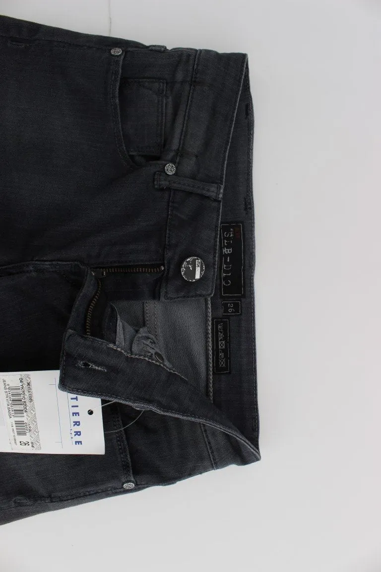 Blue Cotton Stretch Slim Fit Jeans