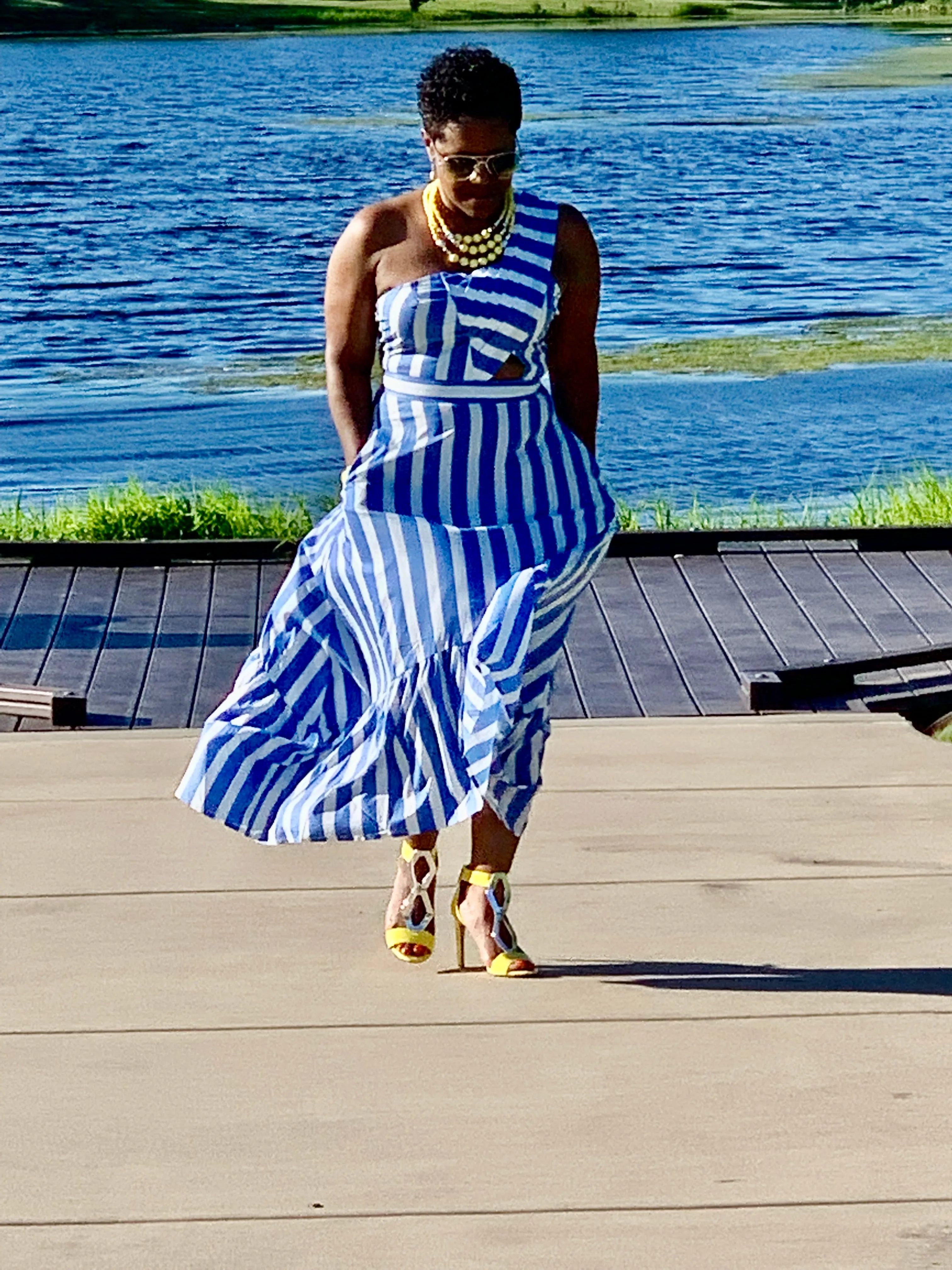 Blue-tiful Maxi Dress
