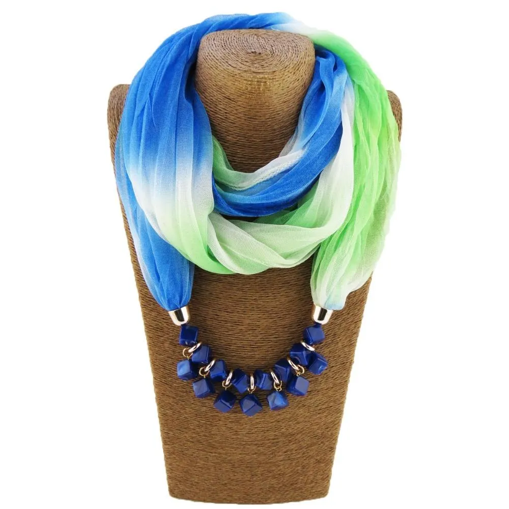 Bohemian-Choker Silk Scarf Necklace