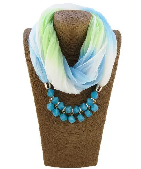 Bohemian-Choker Silk Scarf Necklace