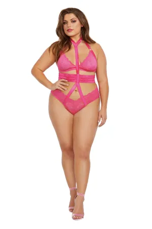 Bralette and Harness Panty Two Piece Playset Curvy Size