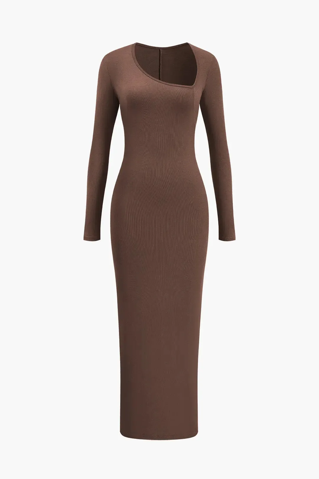 Brianna - Bold Neckline Slit Woman's Formal Maxi Dress