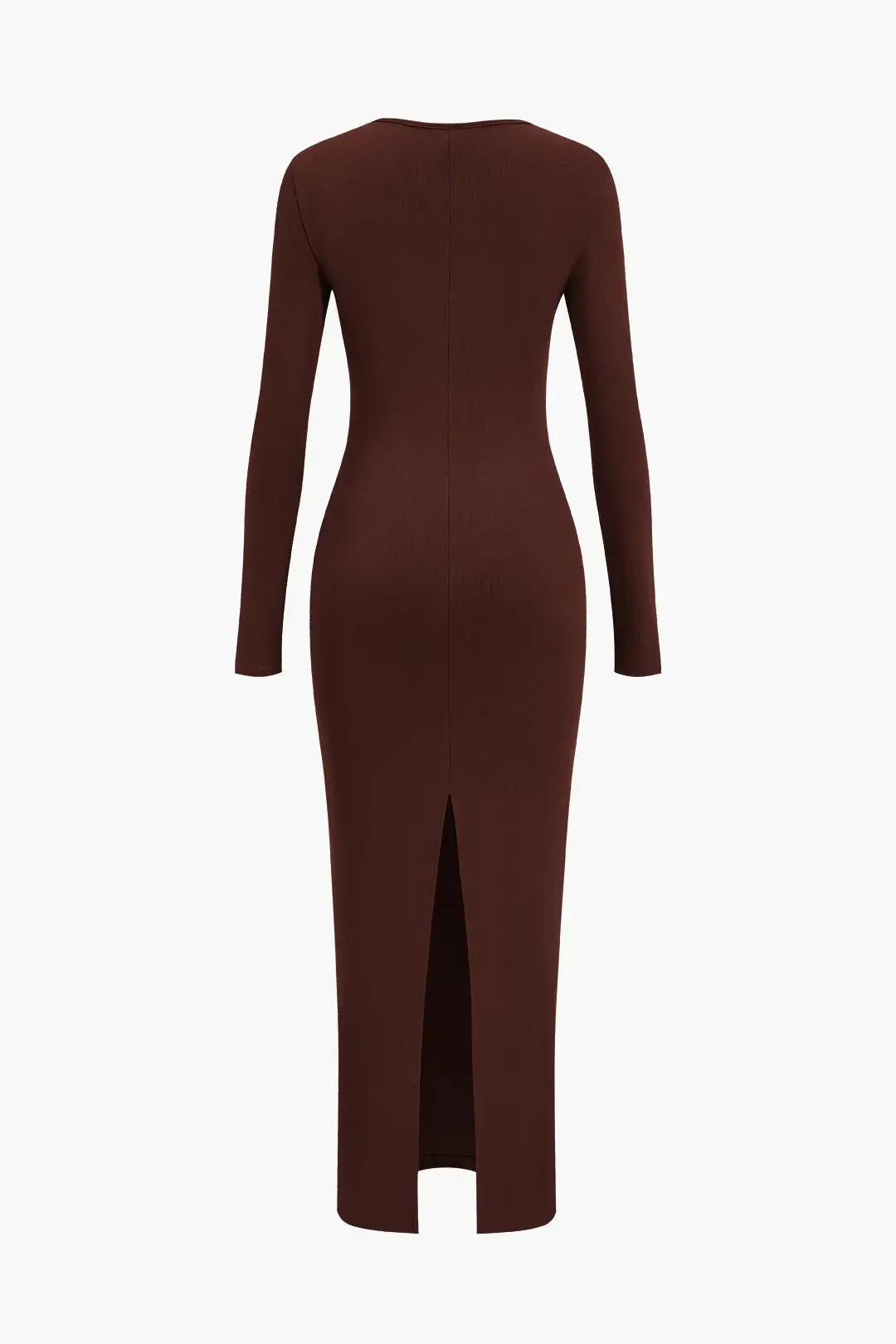 Brianna - Bold Neckline Slit Woman's Formal Maxi Dress