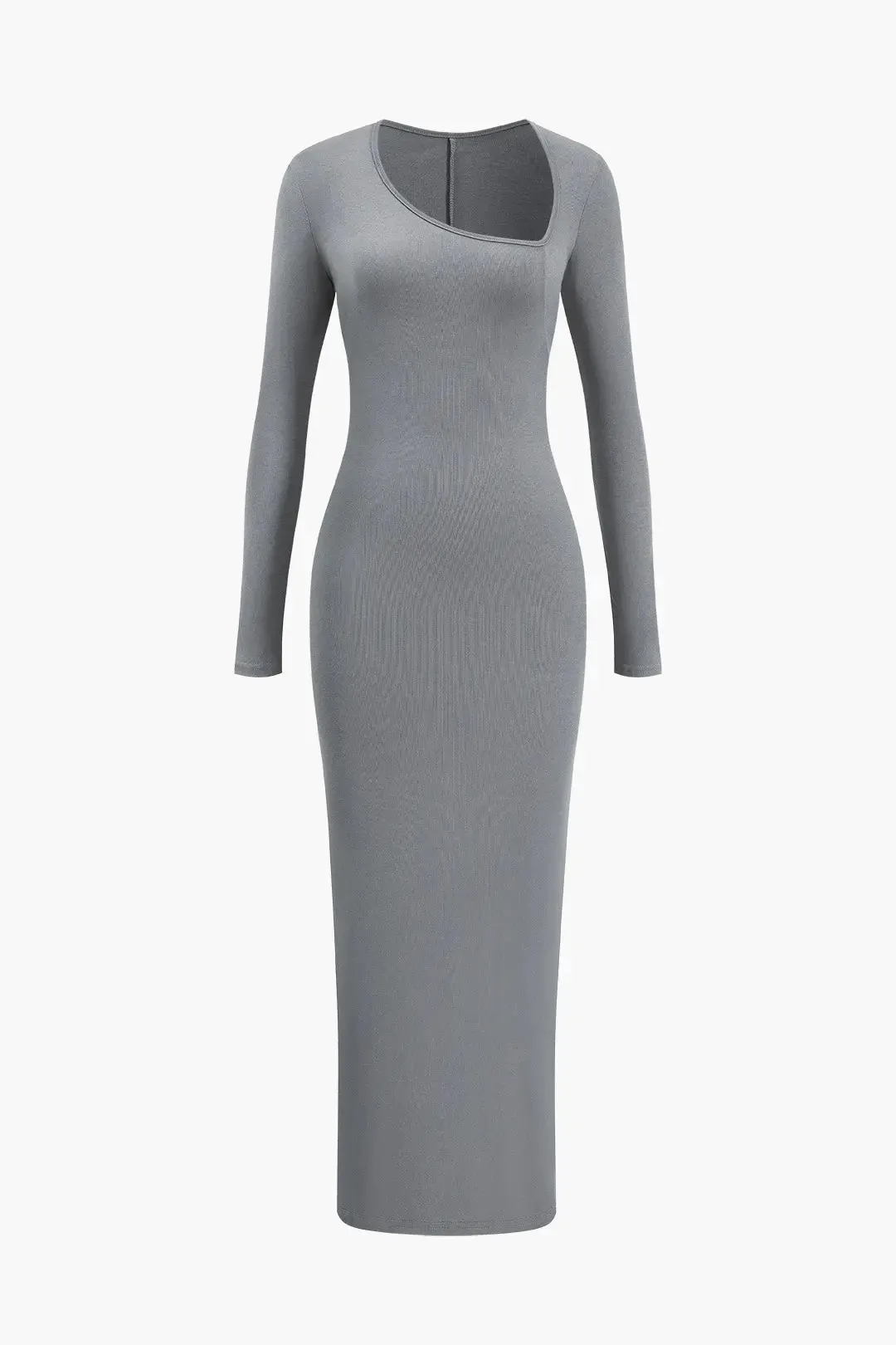 Brianna - Bold Neckline Slit Woman's Formal Maxi Dress