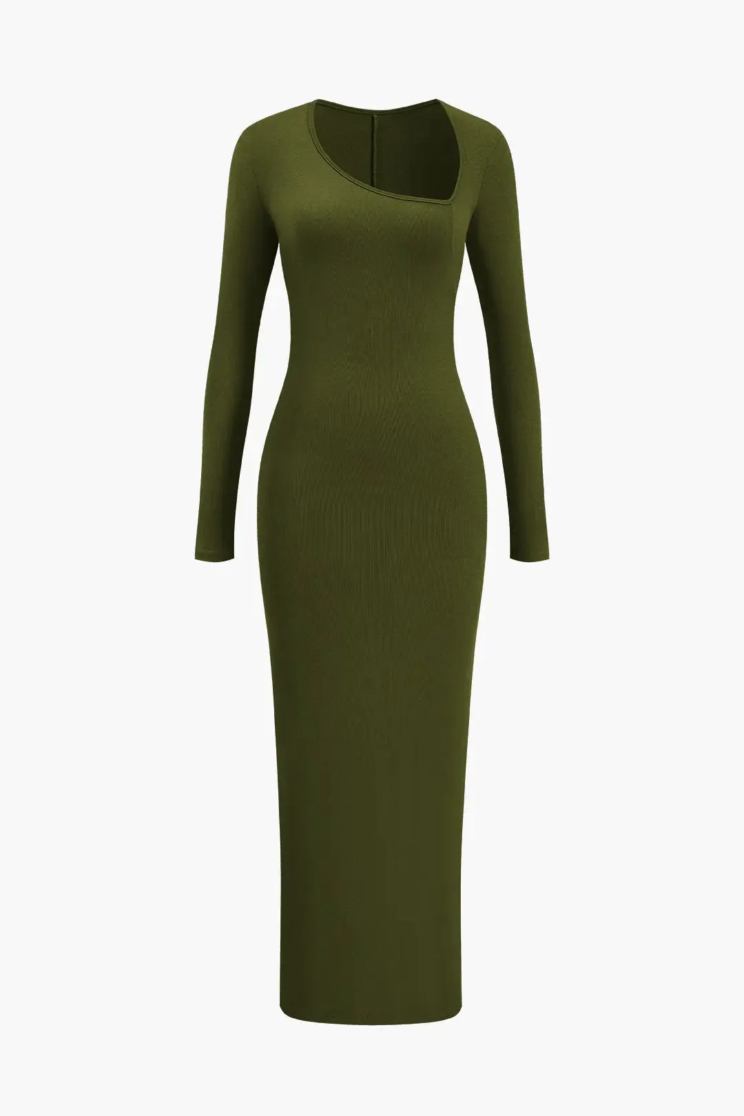 Brianna - Bold Neckline Slit Woman's Formal Maxi Dress