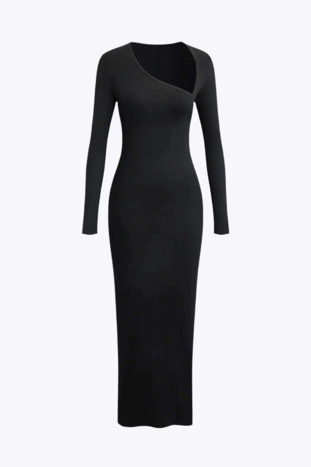 Brianna - Bold Neckline Slit Woman's Formal Maxi Dress