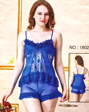 Bridal Sexy Transparent Short Nighty - 1802