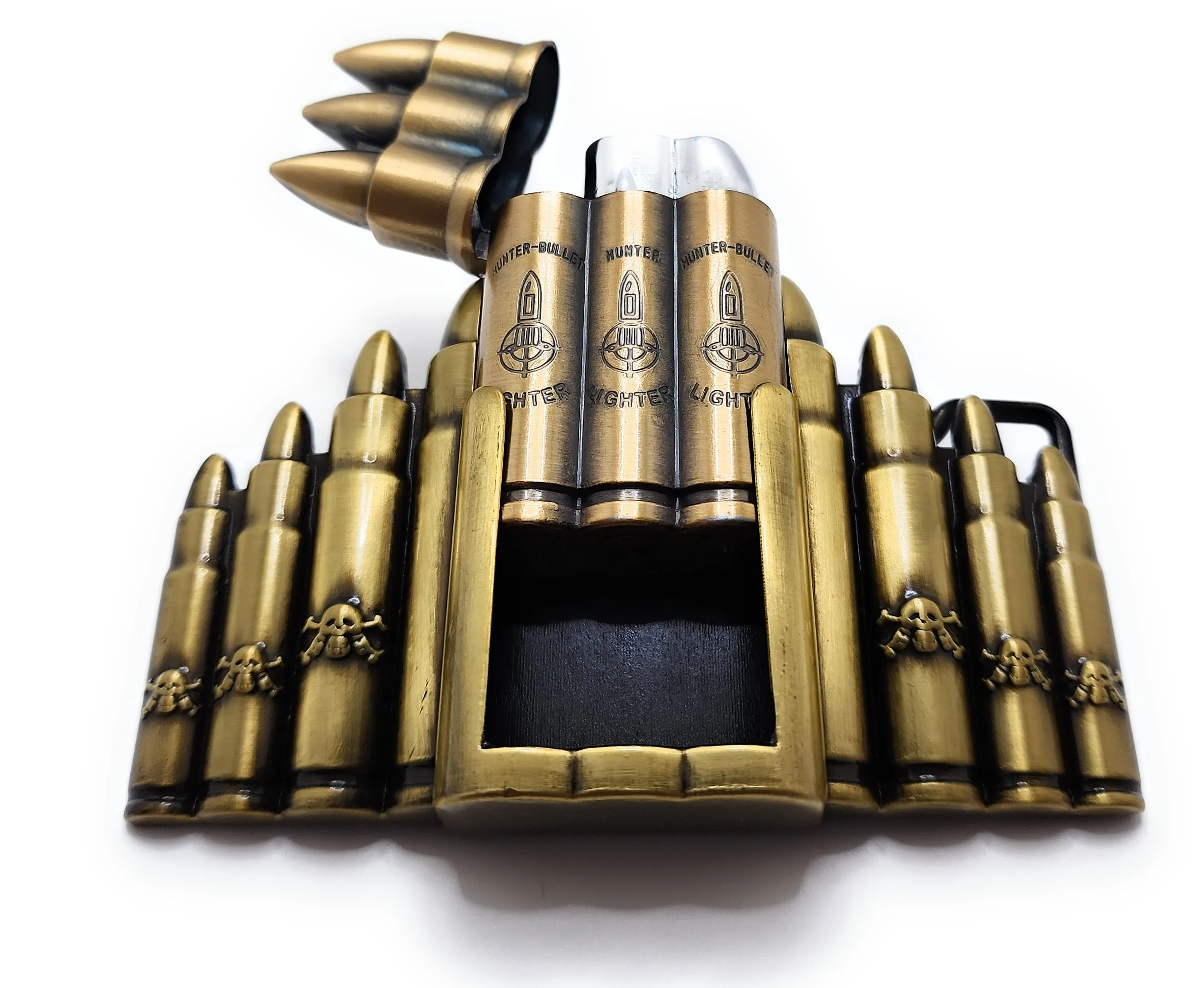 Bullet (Rifle Rounds) Jet Flame Lighter Belt Buckle