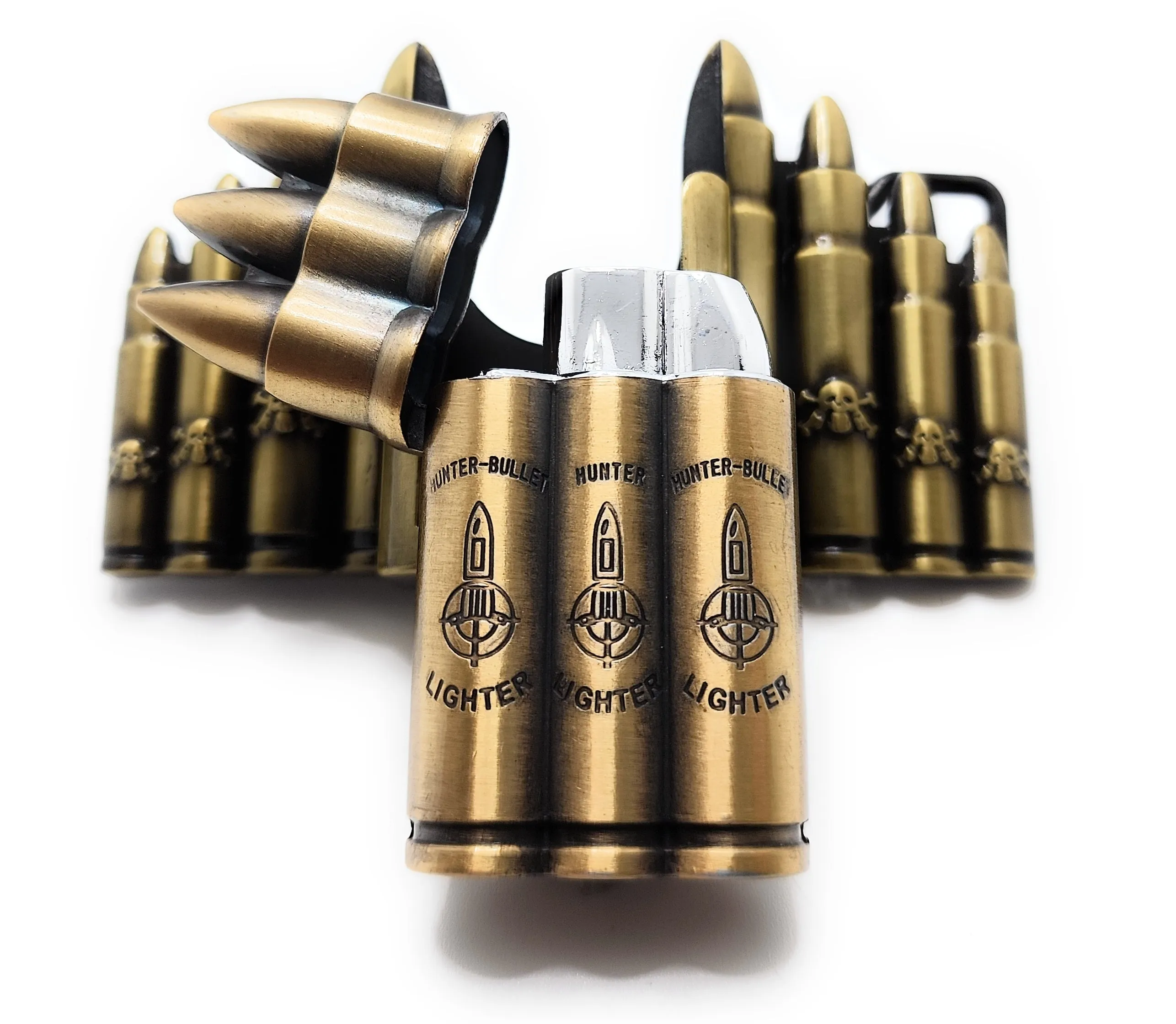 Bullet (Rifle Rounds) Jet Flame Lighter Belt Buckle