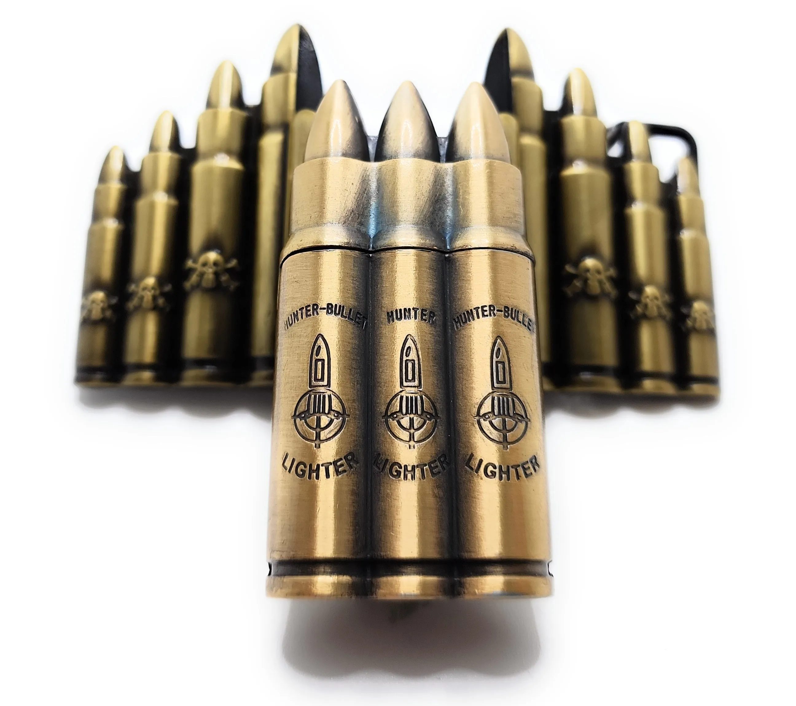 Bullet (Rifle Rounds) Jet Flame Lighter Belt Buckle