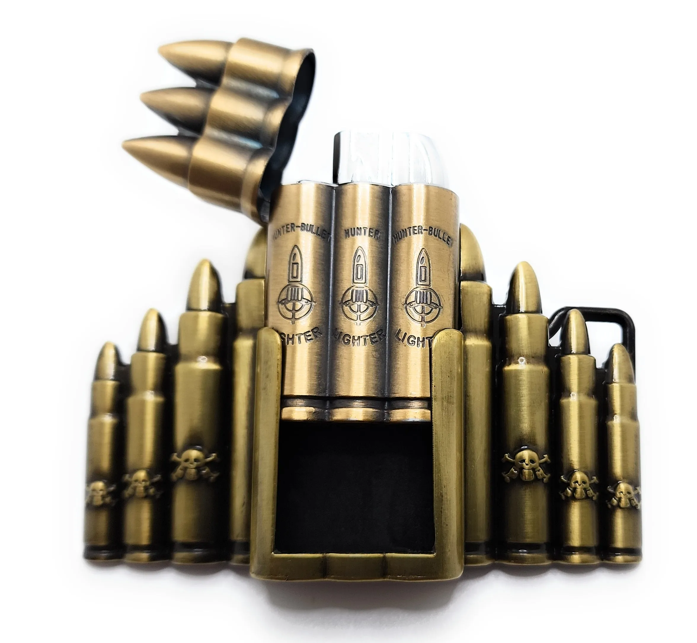 Bullet (Rifle Rounds) Jet Flame Lighter Belt Buckle