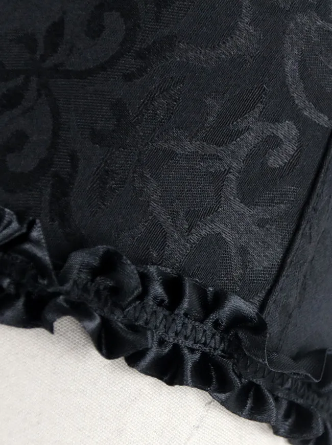 Burlesque Brocade Wedding Bridal Dance Bustier Corset Lingerie