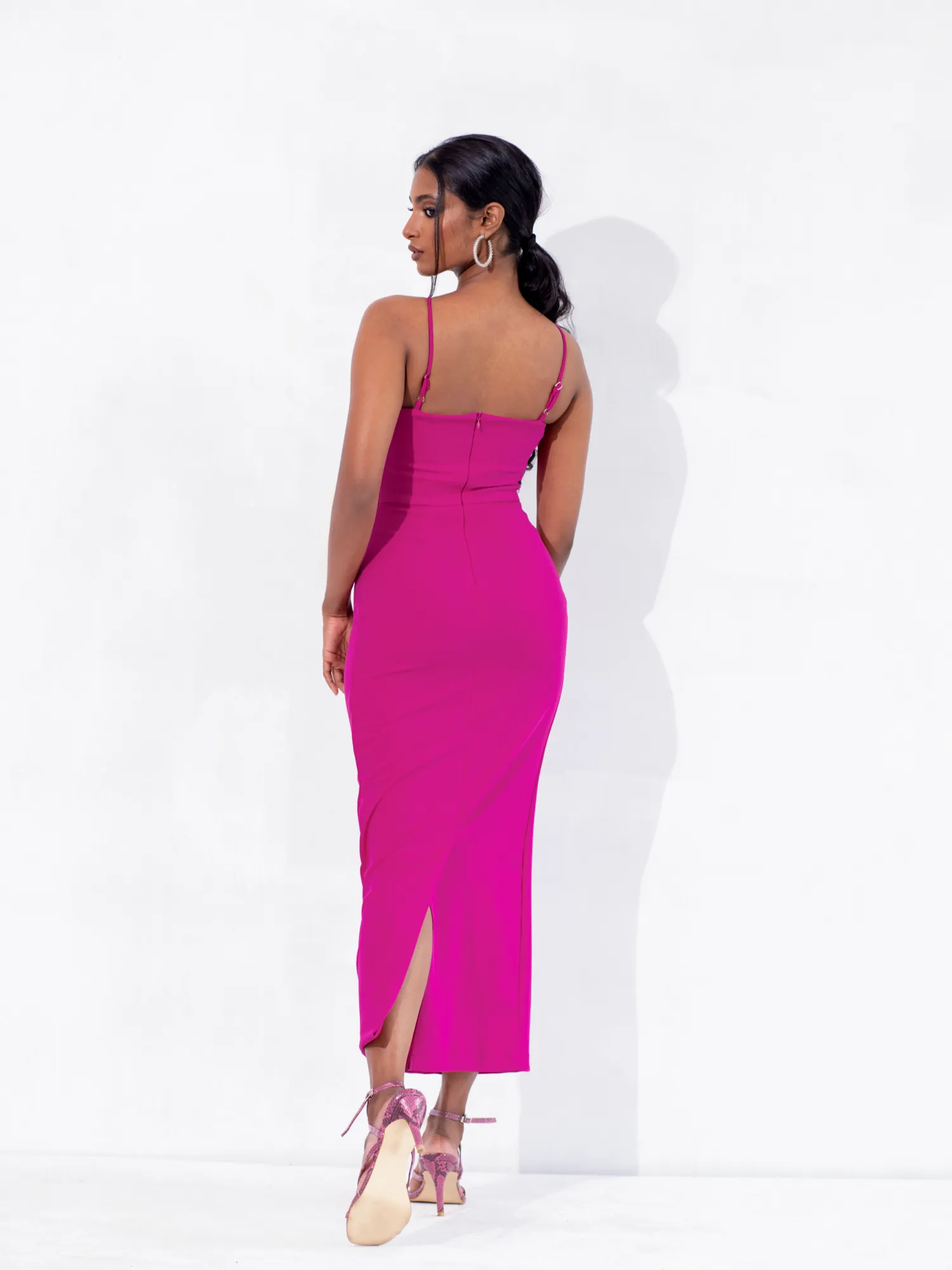 Bustier  Detailed Midi Dress