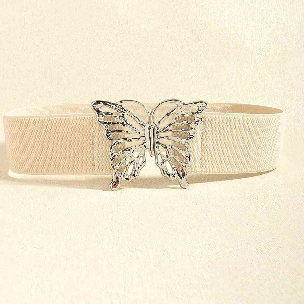 Butterfly Buckle Elastic Belt