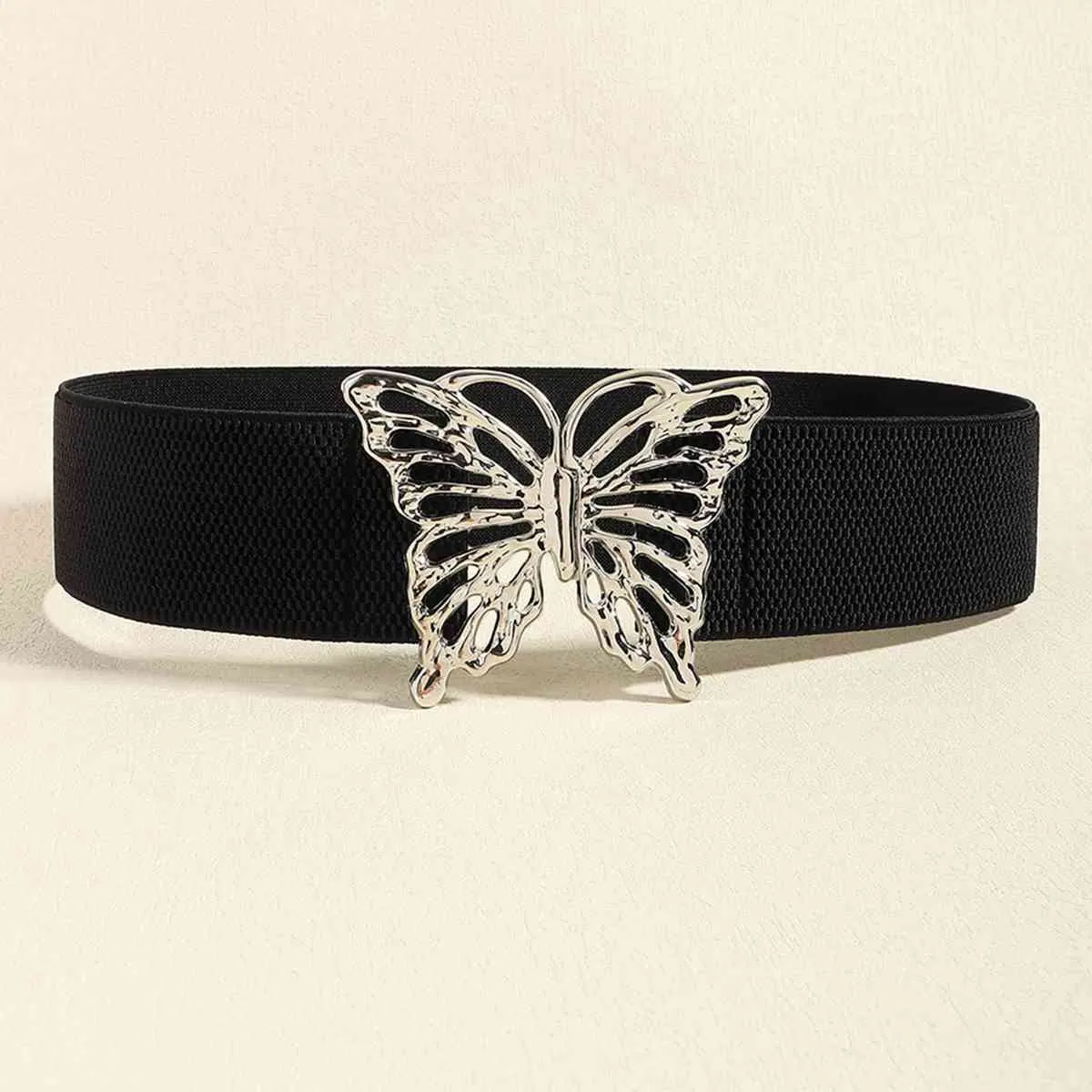 Butterfly Buckle Elastic Belt