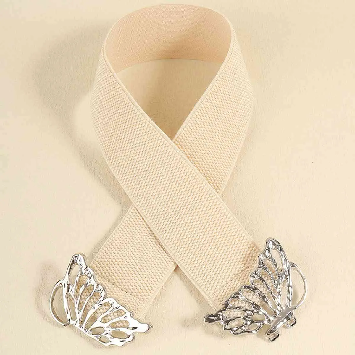 Butterfly Buckle Elastic Belt