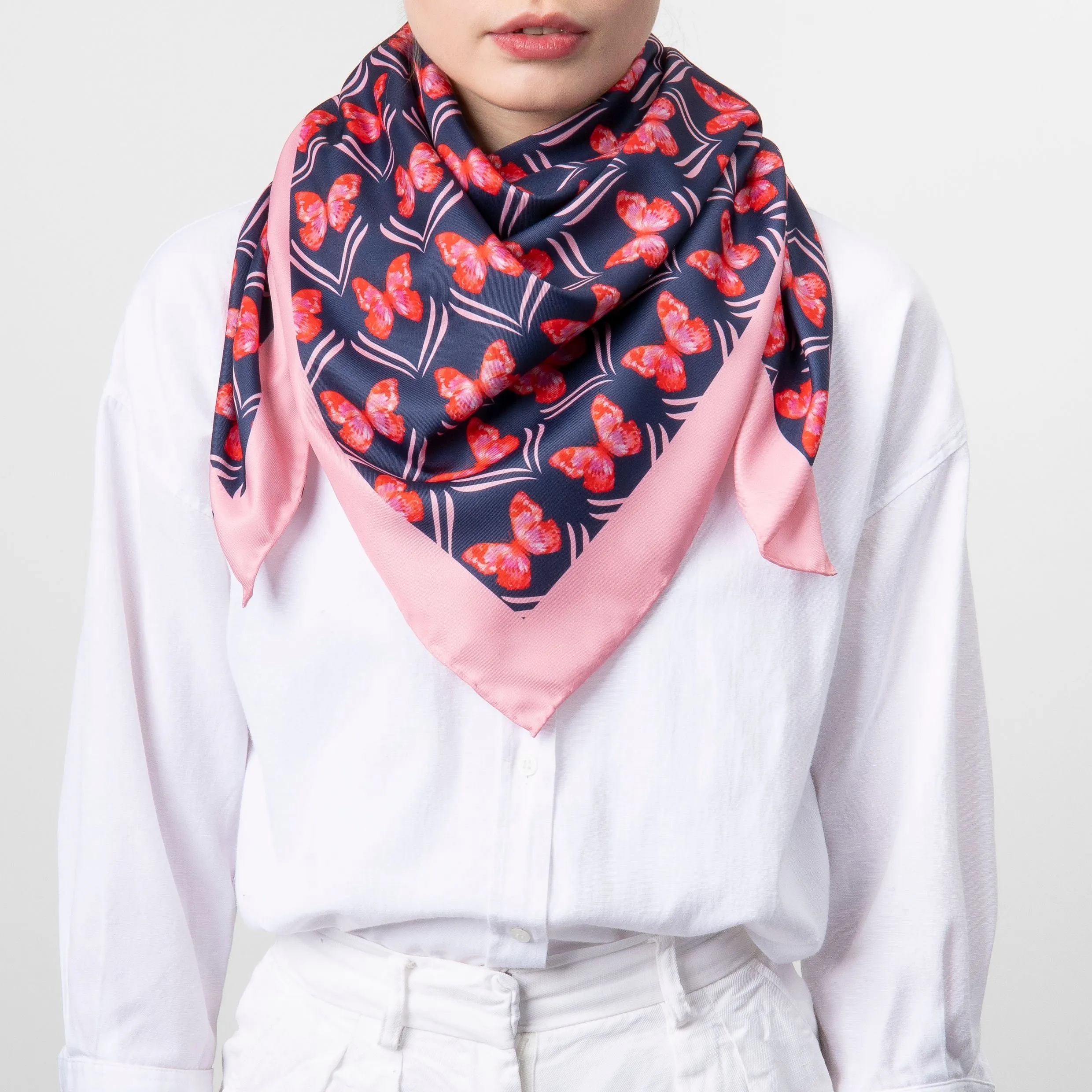 Cacharel CFL037N-Scarf Pontia Navy