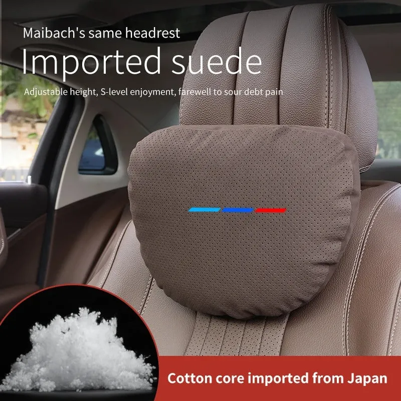 Car Headrest Neck Support & Lumbar Cushion - Soft Neck Pillow for Car