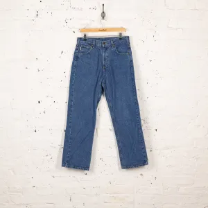 Carhartt Straight Leg Work Jeans Pants - Blue - S
